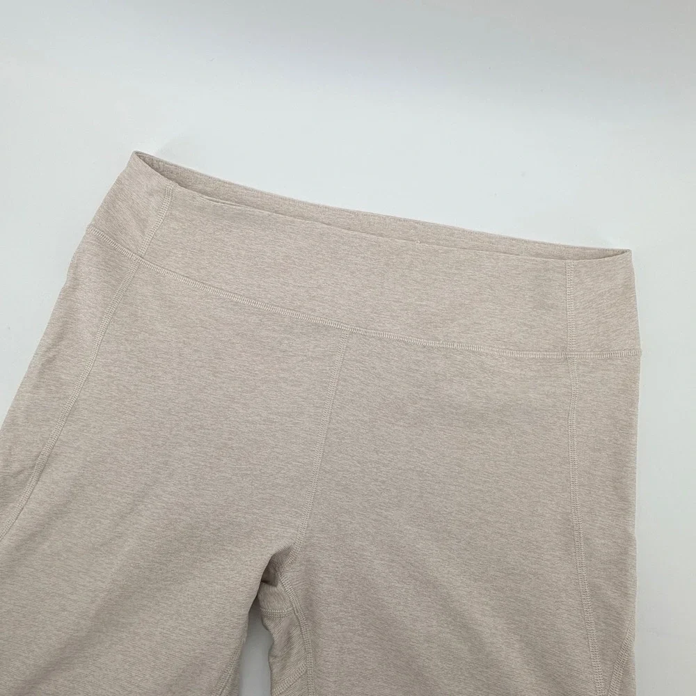 Outdoor Voices TechSweat Leggings XL Oatmeal Beige Heathered High Rise